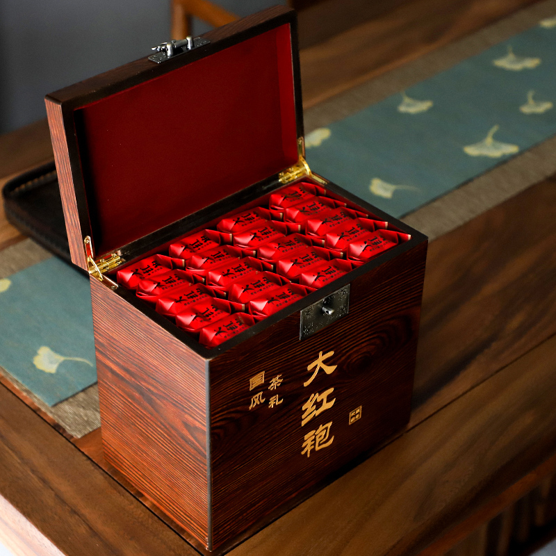 武夷岩茶大红袍茶叶礼盒装高档特级正宗年货礼盒装茶叶袋装500g