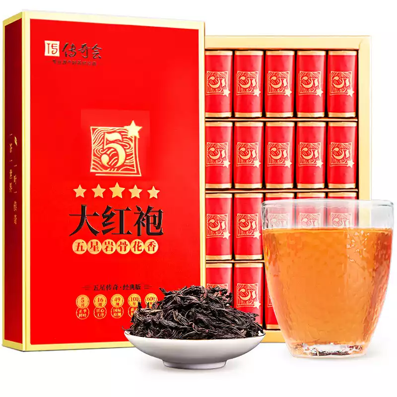 传奇会茶叶 特级武夷山大红袍3盒装500g 正宗品质肉桂岩茶乌龙茶礼盒装